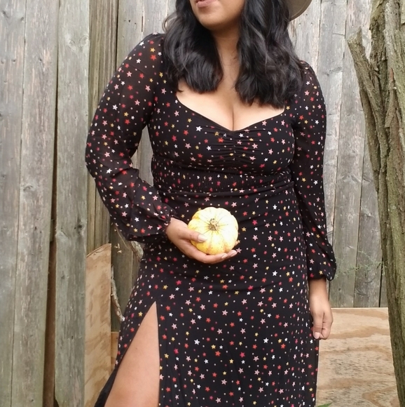 LAST ONE | ALL THE STARS BLACK MIDI DRESS - Picture 8 of 9